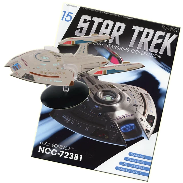 STAR TREK USS Equinox NCC72381 Issue 15 Starships Collection Magazine Eaglemoss £24.99