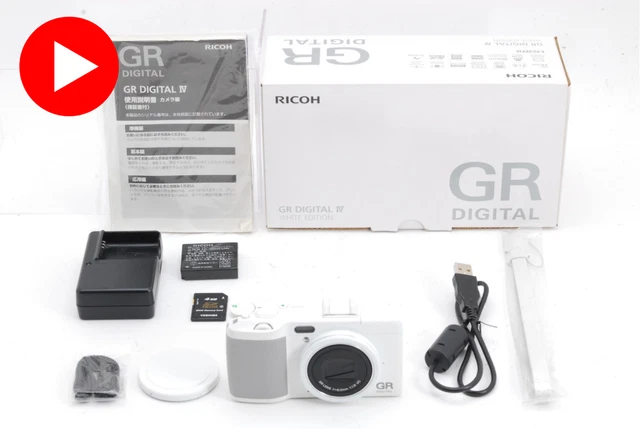 [NEAR MINT w/Box] RICOH GR DIGITAL IV digital 10.4MP Camera White Edition JAPAN