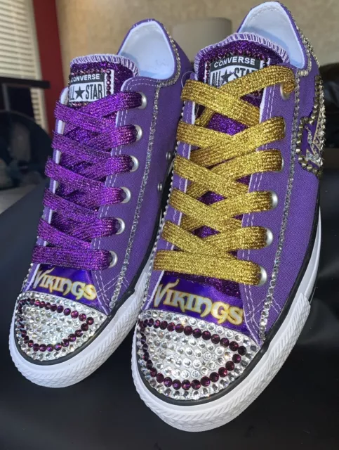 Crystallized Minnesota Converse Bling-Custom-made Any Team Any Sport Sz7-11