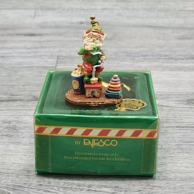 ENESCO TINKER Elf 871710 The North Pole Village 1989 Elves Toy Maker