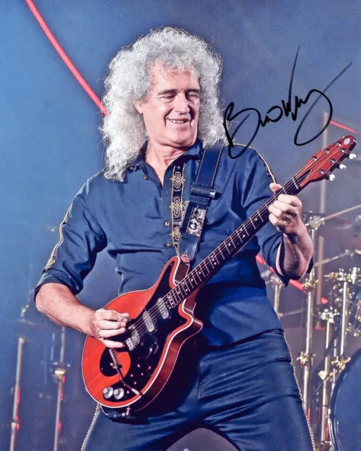 10x8 Photo Personally Autographed by Brian May & COA
