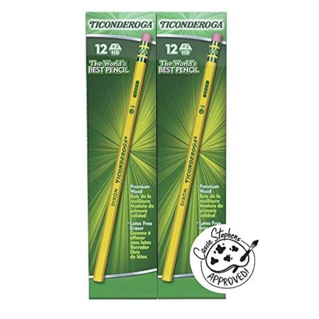 Ticonderoga 24 Pencils With Erasers