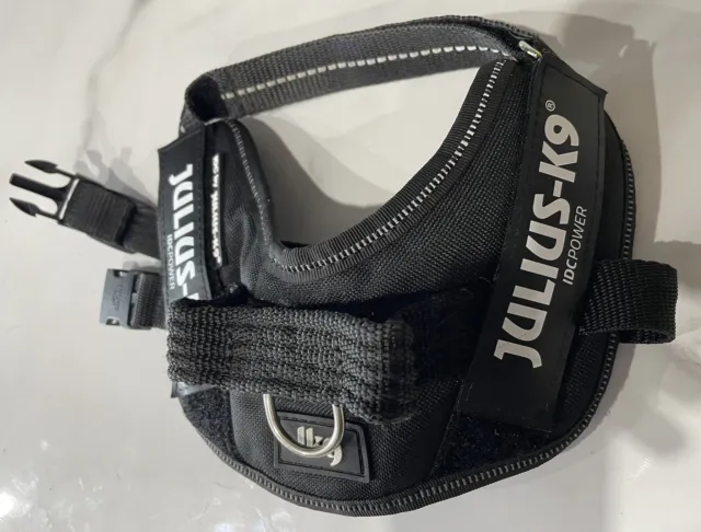 Black XS Mini Mini Julius k9 Dog Harness. IDC Power. Great Condition