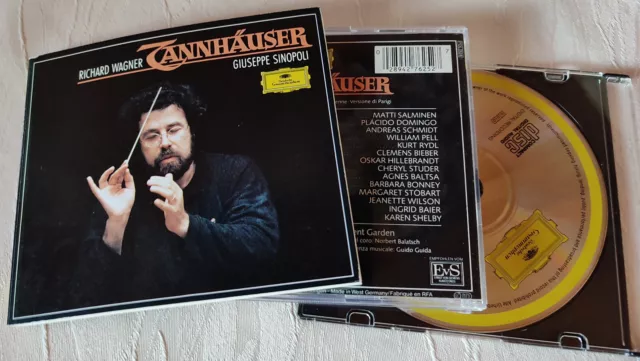 Wagner Tannhäuser   Sinopoli, Domingo, Studer, Schmidt, Salminen GA 3 Cds