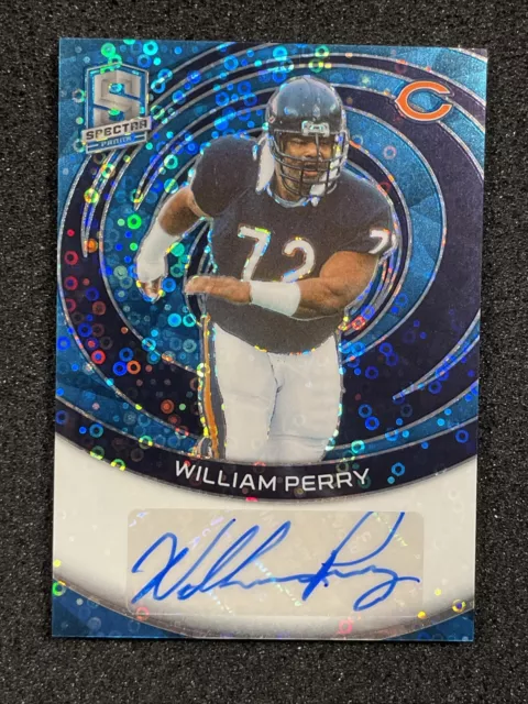 2023 Panini Spectra - WILLIAM PERRY - Signatures Neon Blue /50