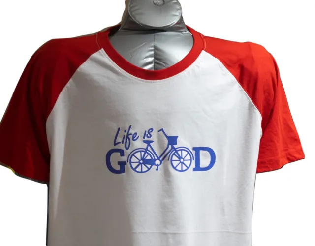 T-shirt a maniche corte Life is Good Cycling Appassionati a maniche corte reglan