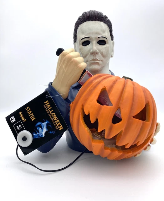 Michael Myers LED Light Up Ceramic Statue Spirit Halloween Exclusive Pumpkin