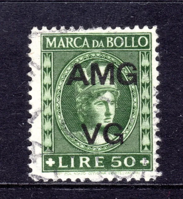 Italy AMG Venezia Giulia Fiscal Revenue Stamp 50 Lira
