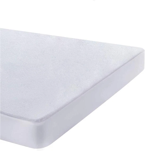 Amazon Brand - Umi 2 X Protège Matelas Imperméable et 2*(140x200cm), Blanc-01