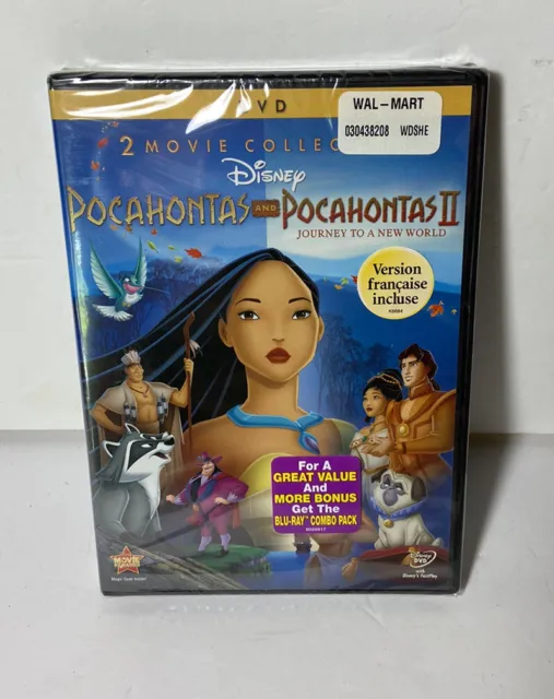 Pocahontas/Pocahontas II:Journey to a New World:2-Movie Collection (DVD)-SEALED