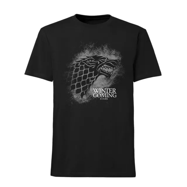 Game Of Thrones GOT T-Shirt Stark Winter Is Coming Schwarz M - 2XL Top Neu