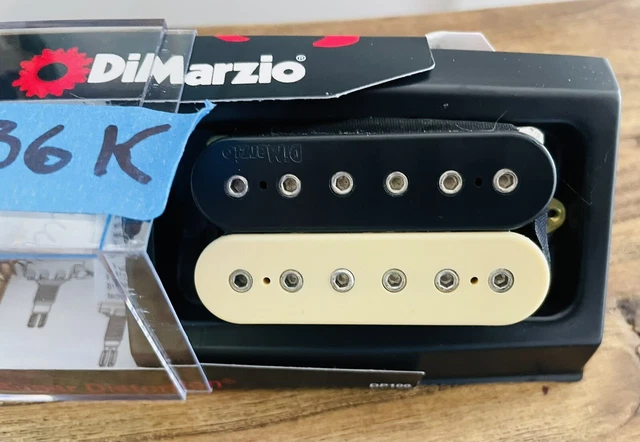 DiMarzio DP100 Super Distortion Bridge Humbucker Pickup Black Creme Zebra EX