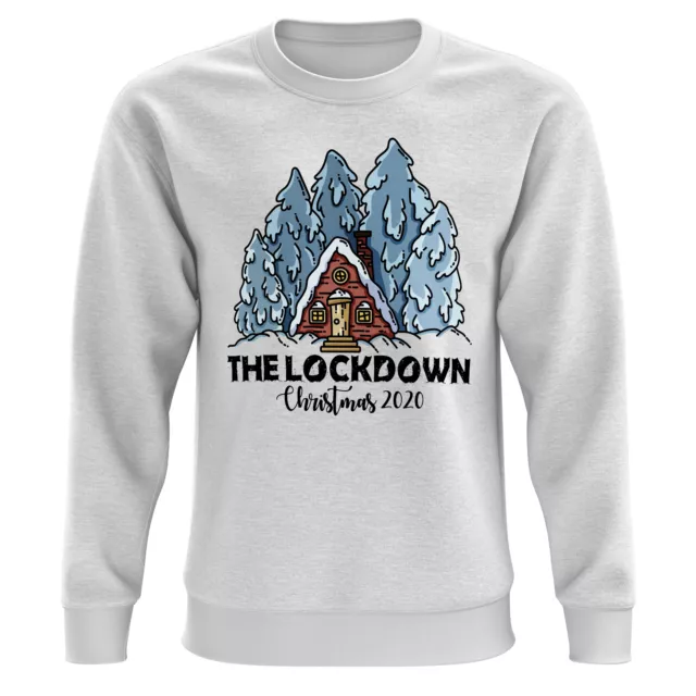 Unisex The Lockdown Christmas 2020 Sweatshirt Funny Present Jumper Mask Top