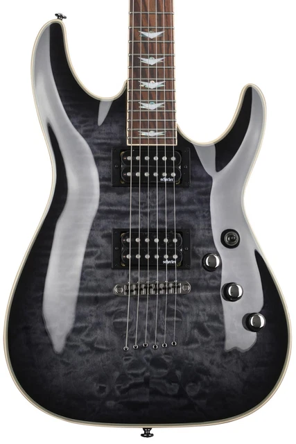 Schecter Omen Extreme-6 Electric Guitar - See-Thru Black