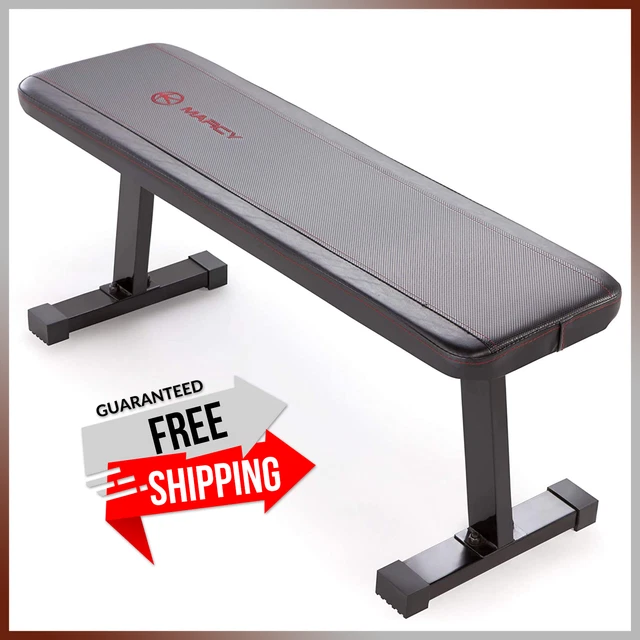 FLAT WORKOUT BENCH 600 lbs. Weight Capacity Utility Training Gym Ab
