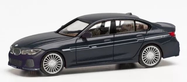 Herpa BMW Maquette Voiture Alpina B5 Touring, echelle 1/87, Model Allemand,  pièce de Collection, Figurine Plastique Miniature, 430951, Noir