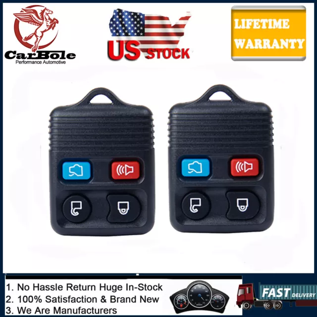 2X Keyless Entry Remote Control Car Key Fob Clicker Transmitter