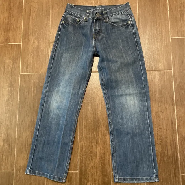 Calvin Klein Jeans Boys Size 10 Blue Denim Pants Slim Straight