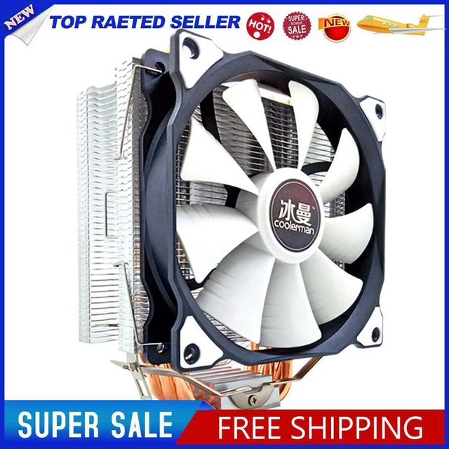 SNOWMAN MT6 12CM CPU Cooler Fan 6 Heat Pipes 4 Pin Heatsink (Single Fan ...