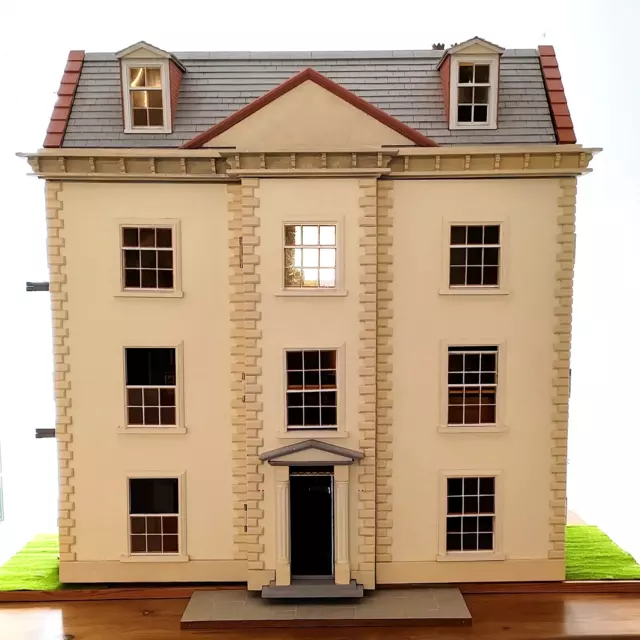 Large Georgian Style 4 Storey Dolls House - Plus Furniture Bundle