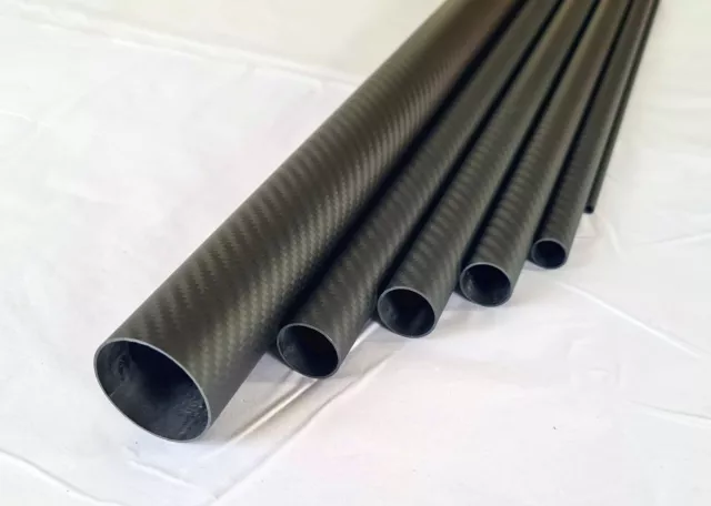 200mm 3K Carbon Fibre Tube 6,8,10,12,15,16,18,22,24,25,32,43,50mm : Matt Twill