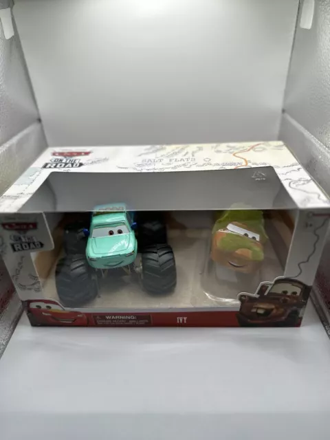 Disney Pixar Cars Ivy Monster Truck Pull Back On The Road  1 Cover Diecast 1:43: