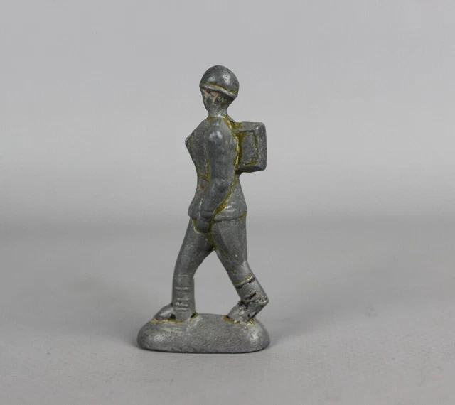 Vintage Soviet Tin toy soldier Original Military Army USSR ACTION FIGURE