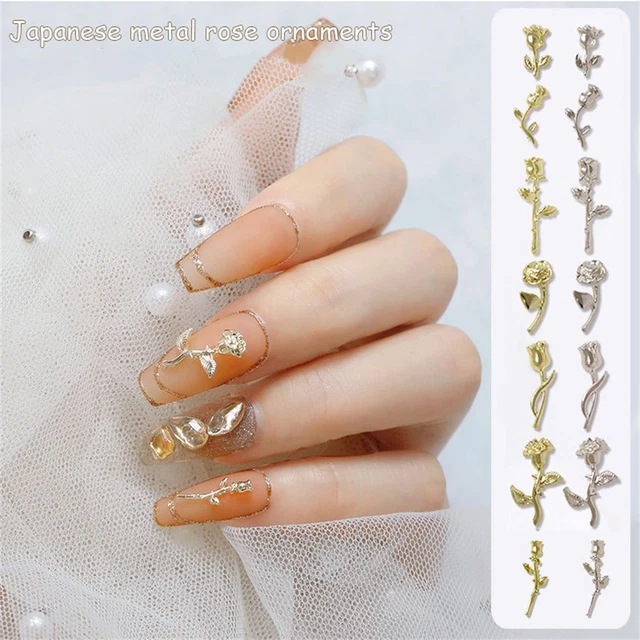 Métal 3D Art d'ongle strass Bijoux à ongles Décorations pour ongles Ornement