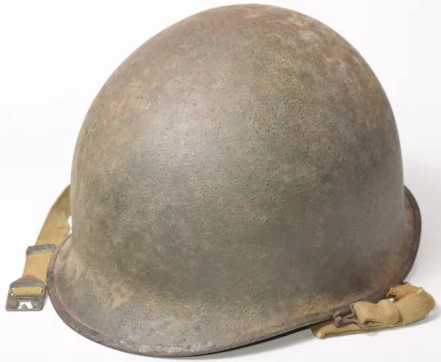 Original WWII US Army McCord Rear-Seam Swivel Bale M1 Helmet