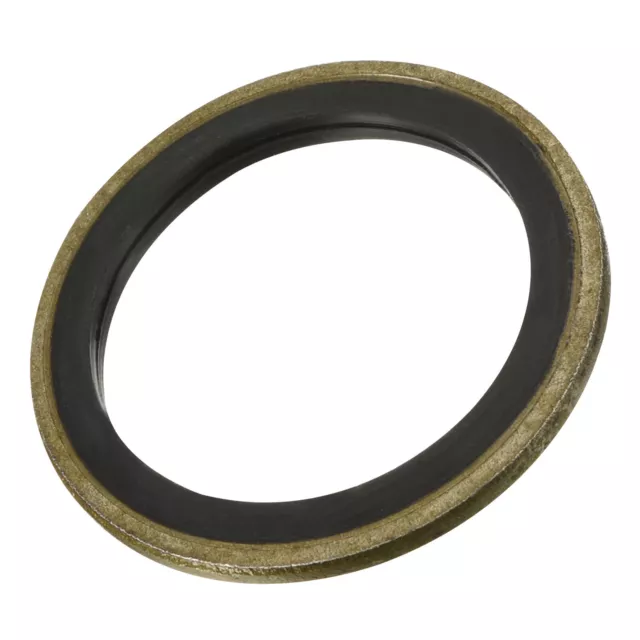 10pcs M27 34.5x27x2mm Bonded Sealing Washer Carbon Steel Nitrile Rubber Gasket