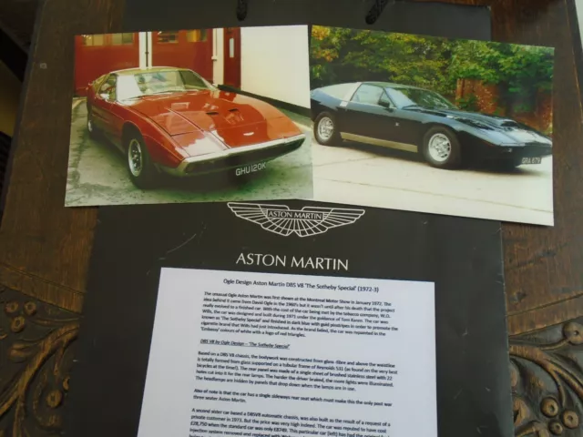 Ogle Design Aston Martin DBS V8 1972-3