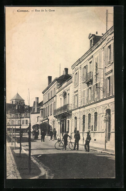 CPA Cosne, Rue de la Gare