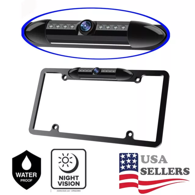 Rear View Camera Backup License Plate for ALPINE ILX-W650 ILXW650, Night Vision