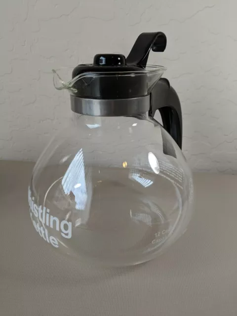 12 Cup/48oz. Glass Stove Top Whistling Kettle (#WK112)
