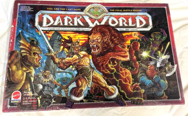 Vintage Dark World Miniatures Board Game Mattel Dungeon Crawl Fantasy RPG Dragon