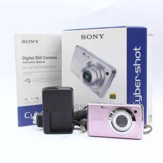 Sony Cyber-shot DSC-W210 12.1Mp Pink Y2K Digital Camera N°7570071 - Bel état !!