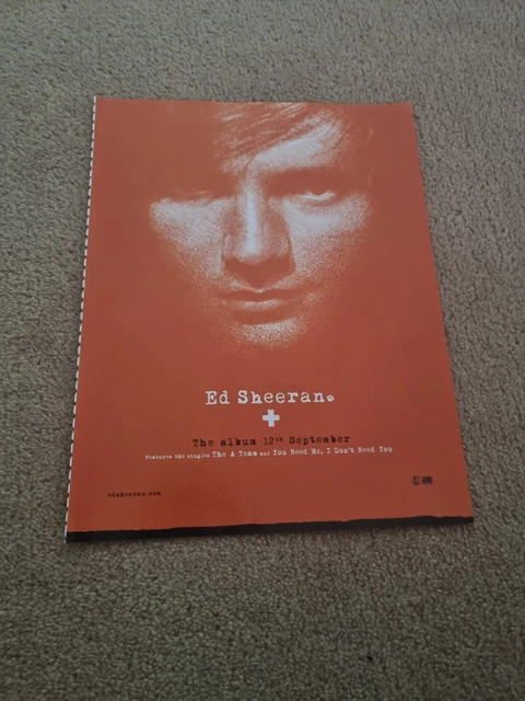 Tpot4 Music Advert 11X8 Ed Sheeran : '+' Album