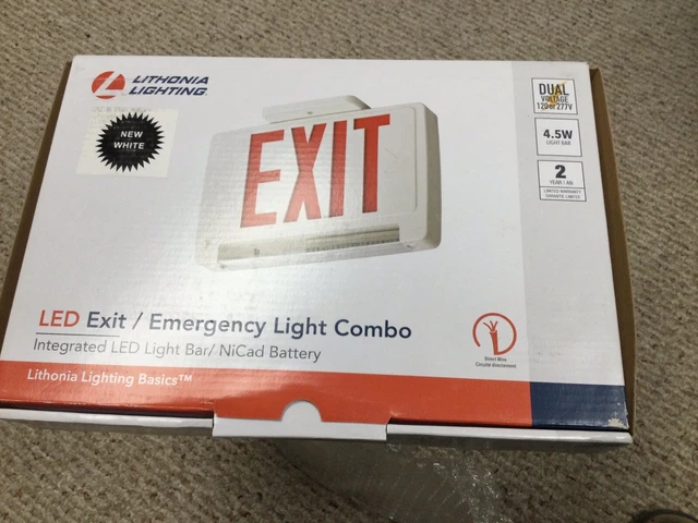 EMERGENCY EXIT LIGHT. Lithonia Lighting ,ECBR LED M6. £15.69 - PicClick UK