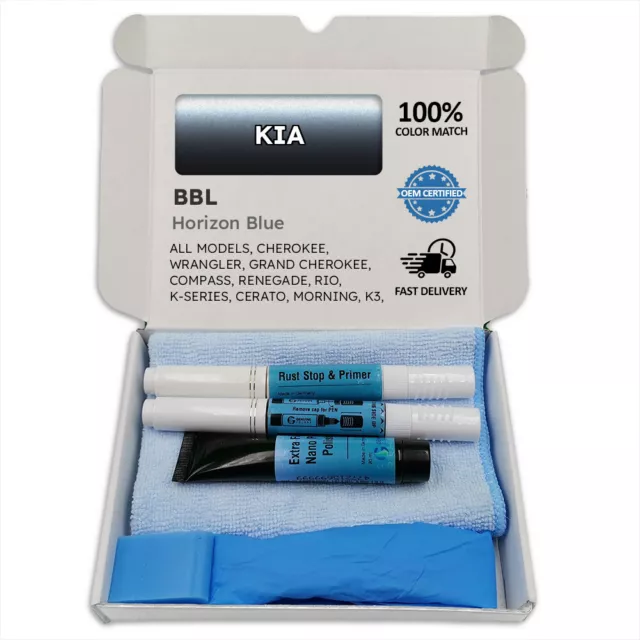 BBL Horizon Blue Touch Up Paint for KIA CHEROKEE WRANGLER GRAND COMPASS RENEGAD