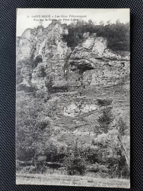 CPA 89 Saint-Moré - Vue sur la Grotte du Père Leleu
