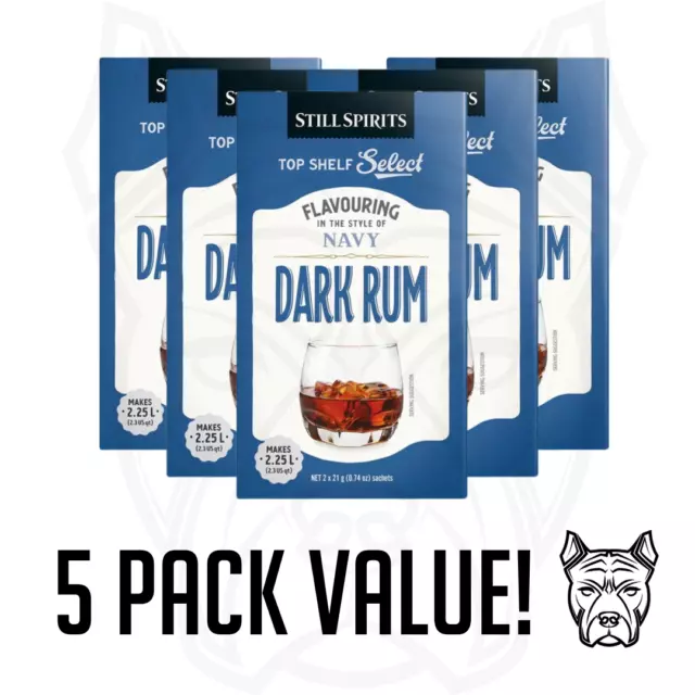 Still Spirits Top Select NAVY DARK RUM Essence - 5 Pack Value! FREE SHIPPING!