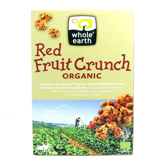 Crujido de fruta roja orgánica - 450 g