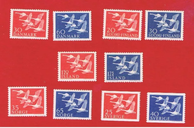 Northern Countries Issue  MNH OG   Free S/H