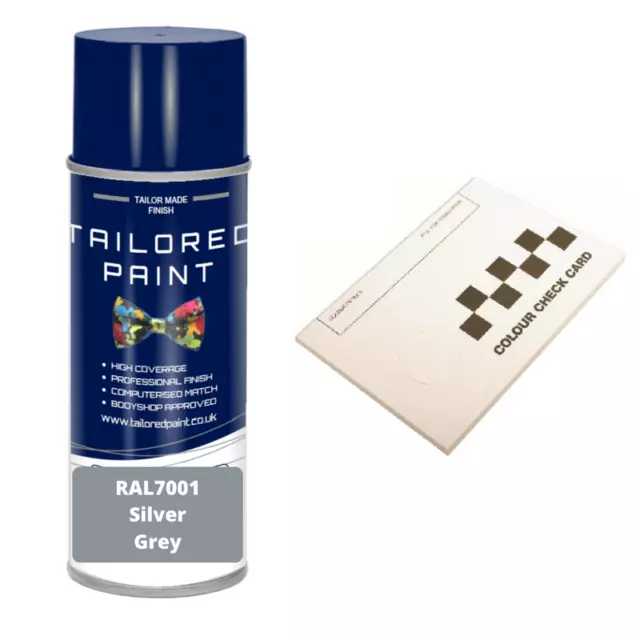 RAL7001 SILVER GREY Satin Aerosol Paint Outdoor Indoor Metal Wood Furniture