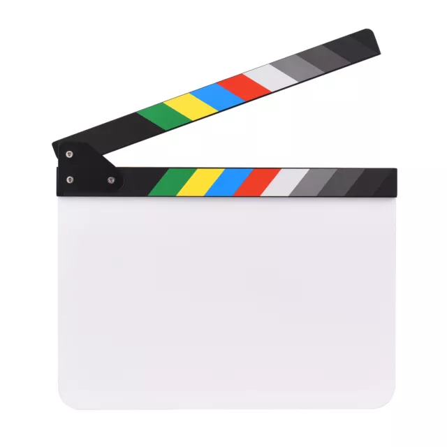30 * 24cm/ 12 * 9in Acrylic Film Clapboard Movie Directors  Board J3A5