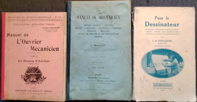 Le manuel du mécanicien / Manuel de l'ouvrier mécanicien / Pour le dessinateur