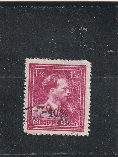 L5590 BELGIQUE timbre Y&T N° 724A de 1946 " Léopold III " Oblitéré