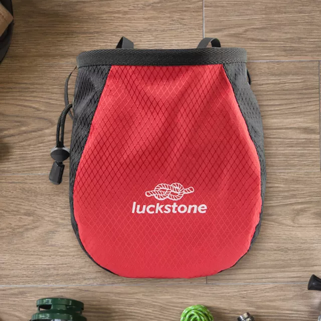 Chalk Bag cinturón ajustable bolsa de almacenamiento resistencia al desgarro para fitness (R