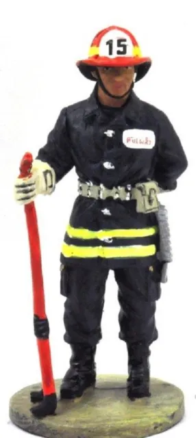 Firefighter Figurine Fireman Thailand 1975 Metal Del Prado 1/32 2.75"