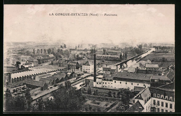 CPA La Gorgue-Estaires, general view